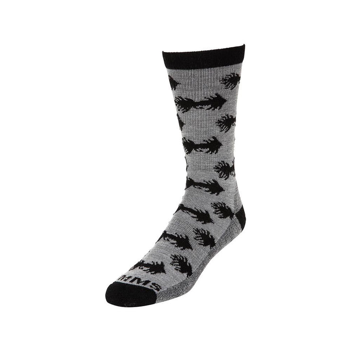 Simms Daily Sock Men's in Woolly Bugger Steel