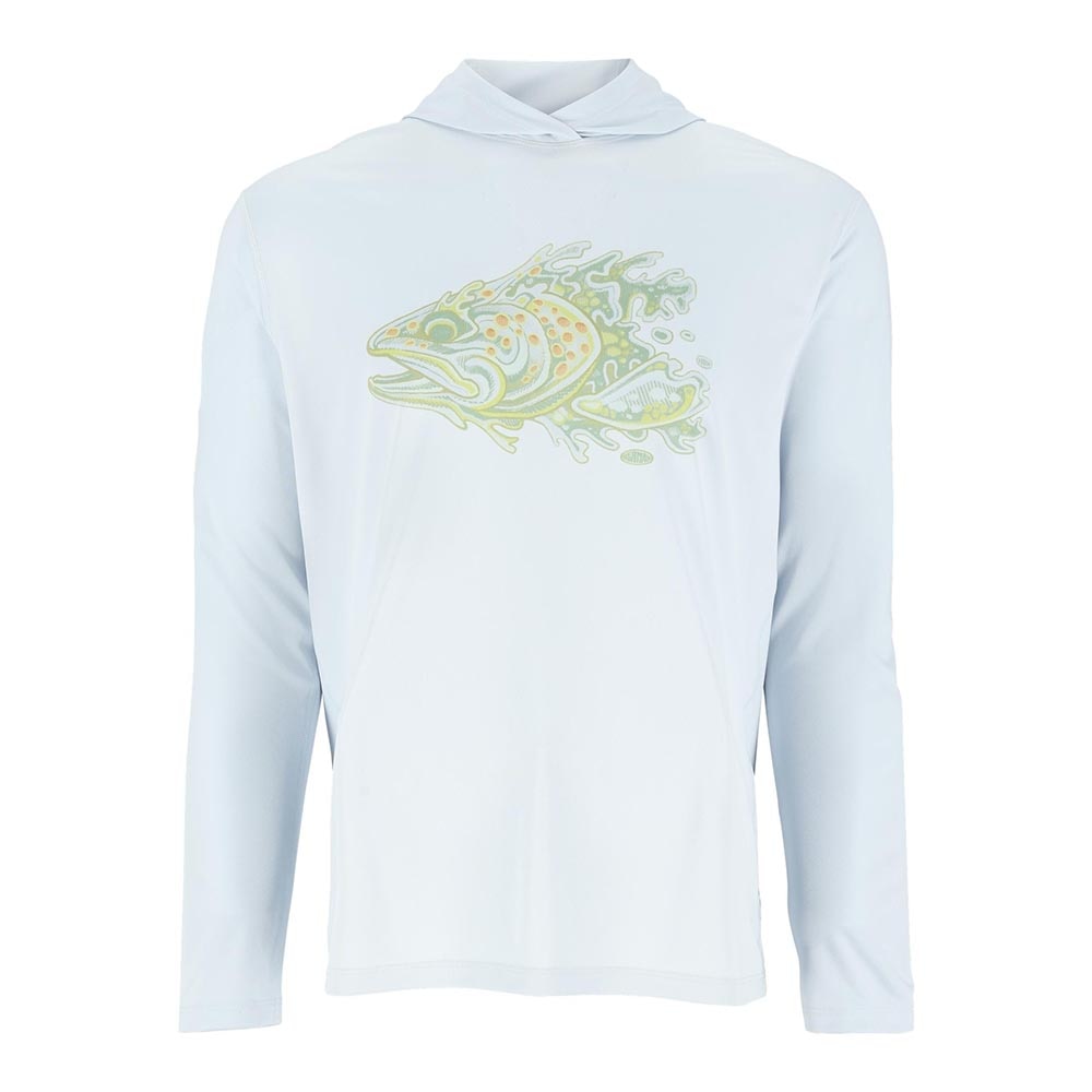 Simms Tech Hoody Artist Series Men's in Bimini Trout Head