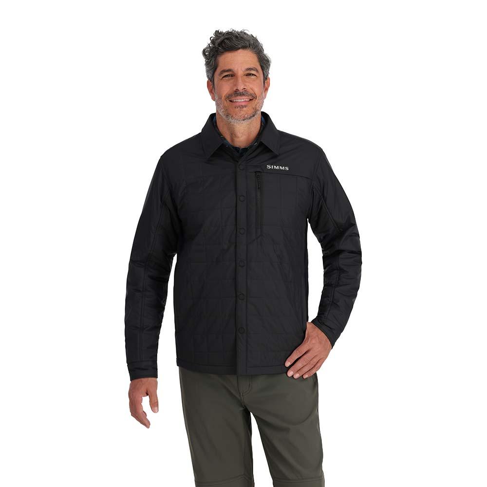 Simms Fall Run Hybrid Shacket Men's in Black