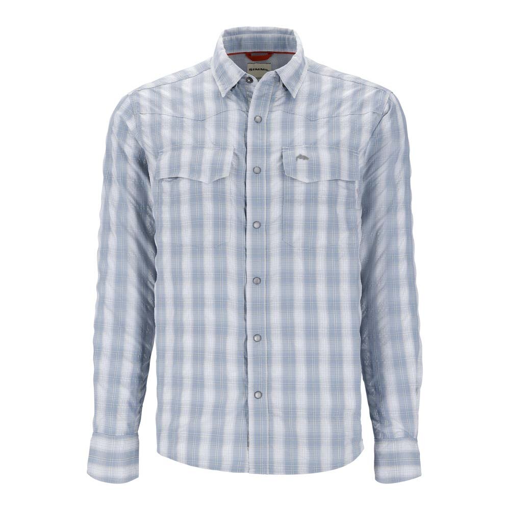 Simms Big Sky Long Sleeve Shirt Men's in Bimini Blue