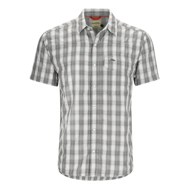 Simms Big Sky Short Sleeve Shirt Men's in Exuma Plaid