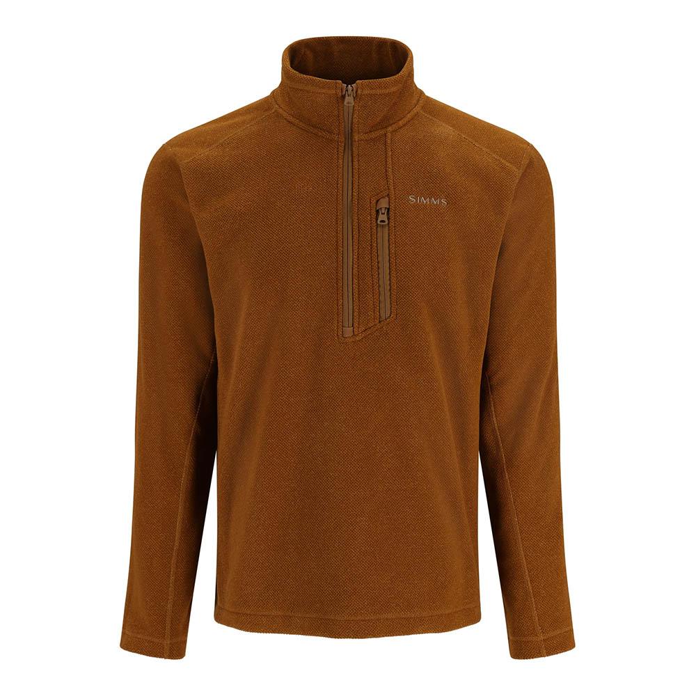 Simms Rivershed Half Zip Top Men's in Cobia Heather