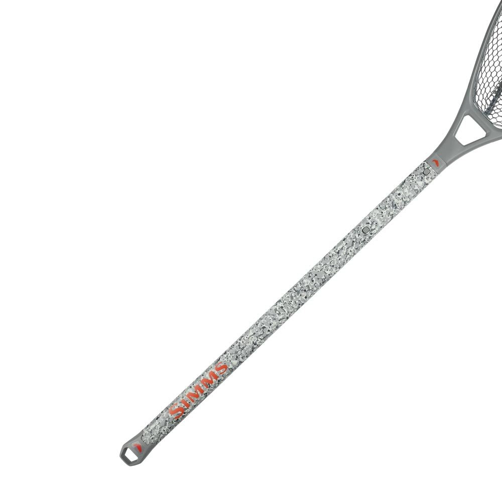 Simms Daymaker Boat Net Long Handle in Pebble Steel