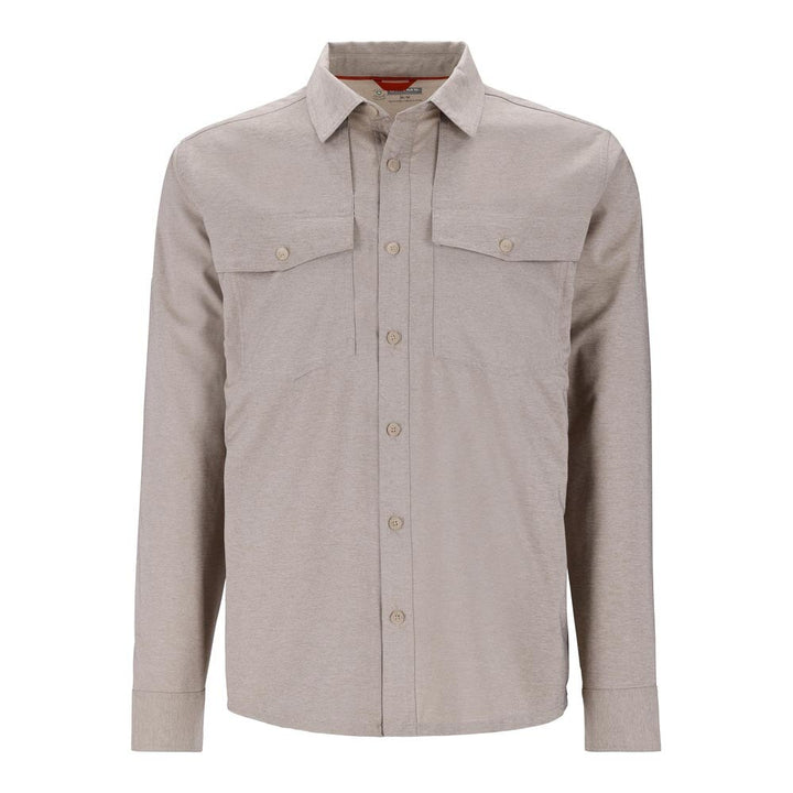 Simms NoSeeUm Bugstopper Long Sleeve Shirt Men's in Dolomite Heather