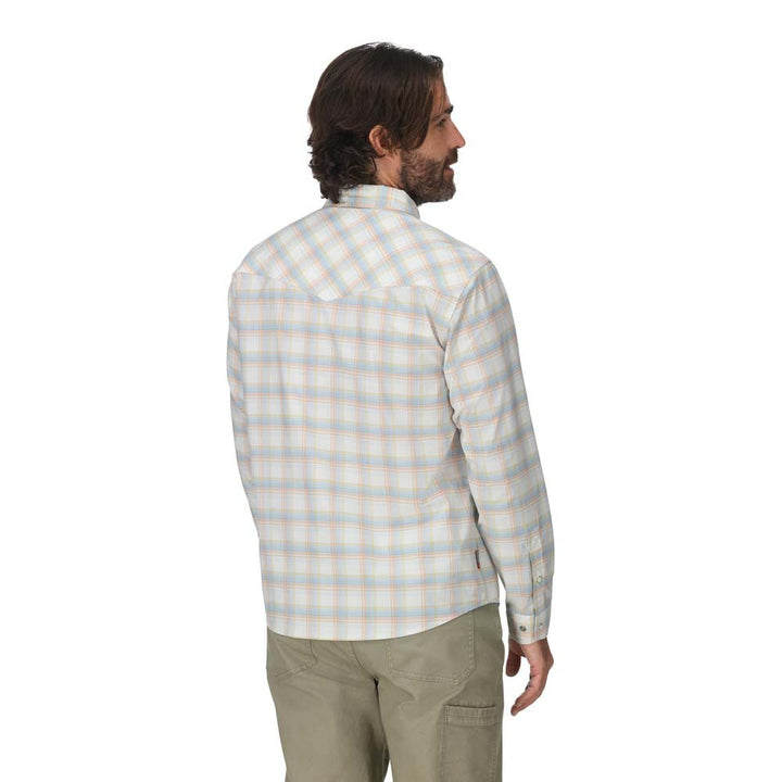 Simms Brackett Long Sleeve Shirt Men's in White Brackett