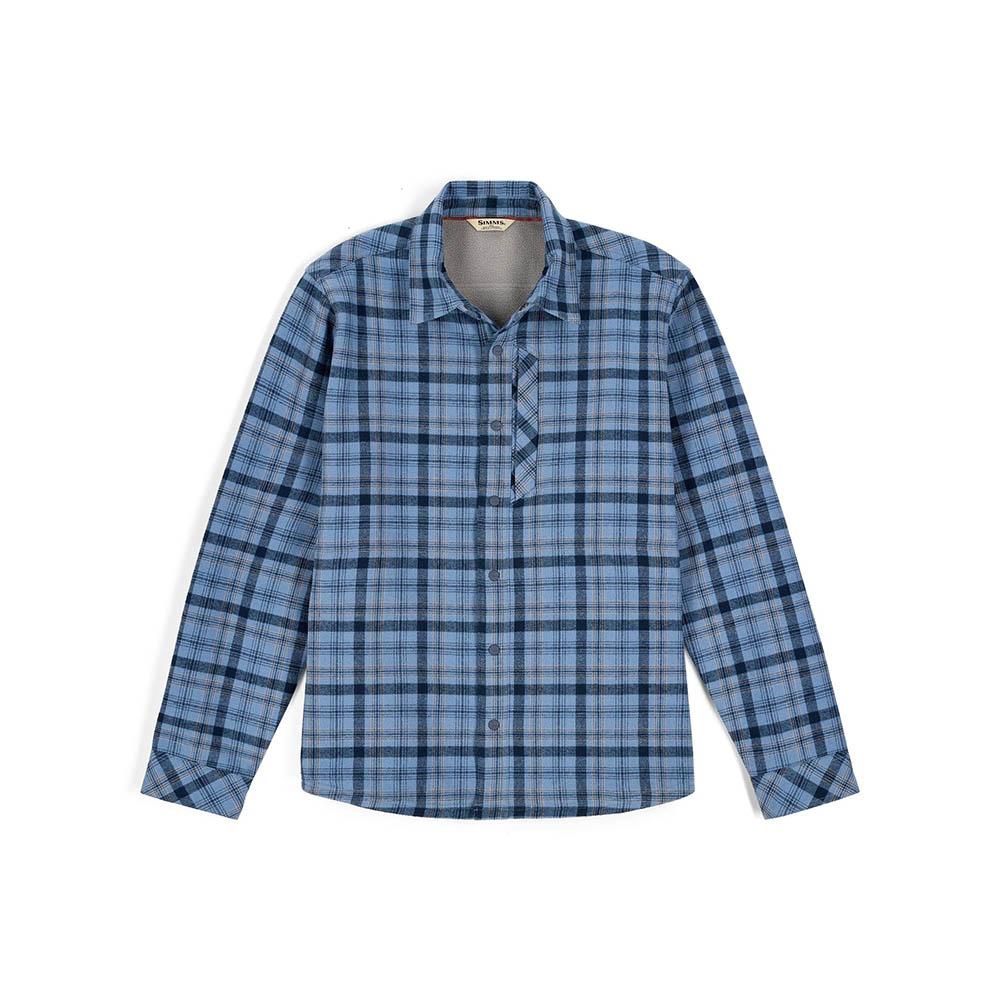 Simms Coldweather Shacket Men's in Schooner Plaid Albacore