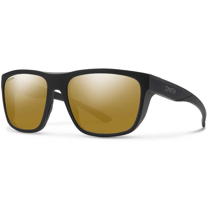 Smith Barra Sunglasses ChromaPop Polarized in Matte Black with Bronze Mirror