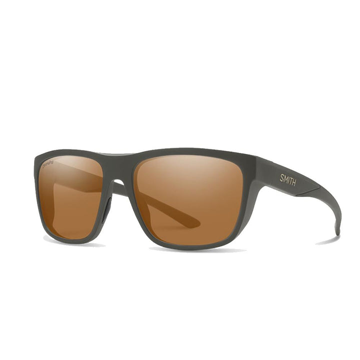 Smith Barra Sunglasses ChromaPop Polarized in Matte Gravy with Copper