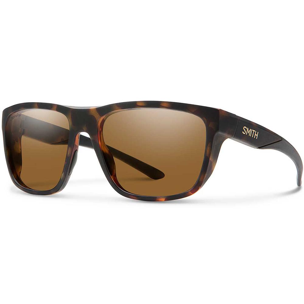 Smith Barra Sunglasses ChromaPop Polarized in Matte Tortoise with Brown
