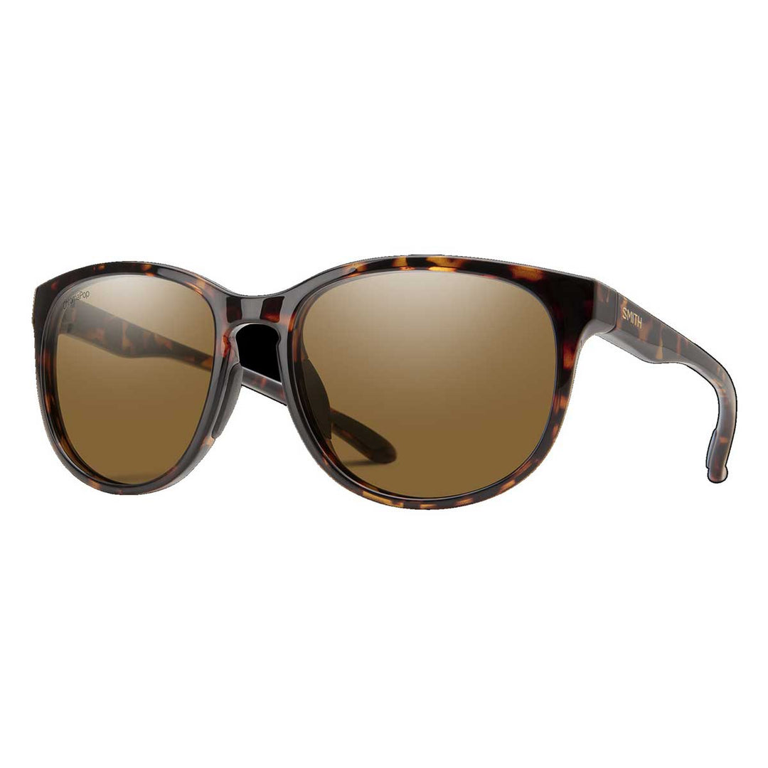 Smith Lake Shasta Sunglasses Polarized Chromapop in Tortoise with Brown