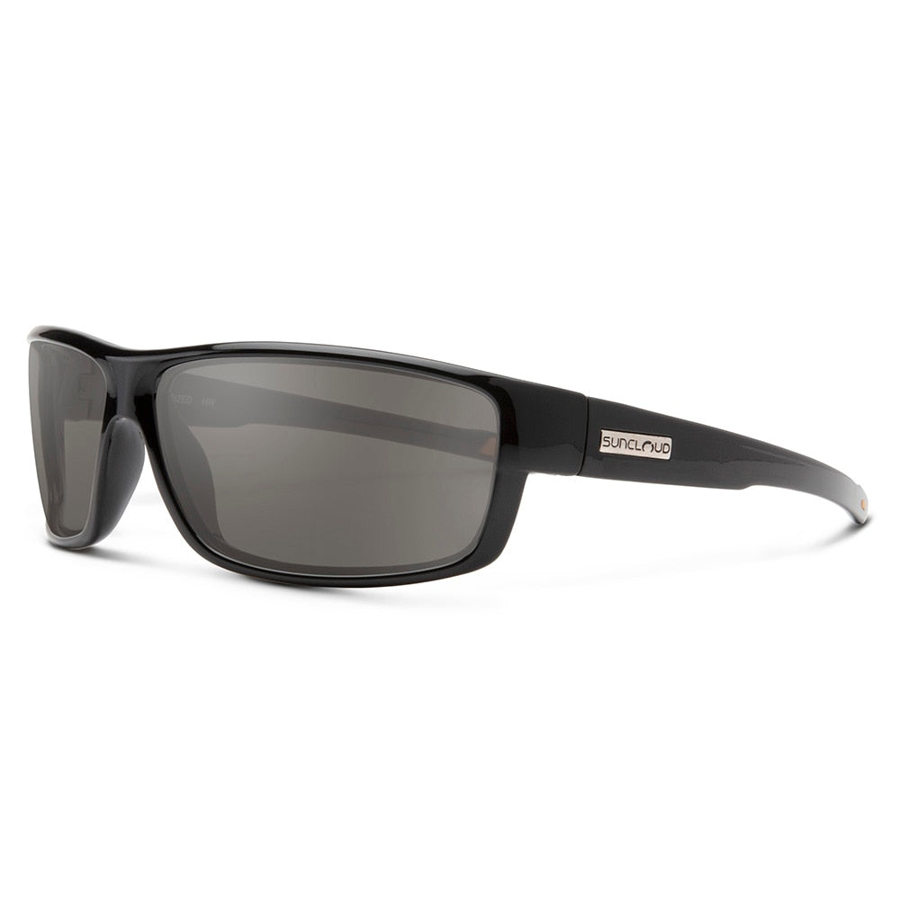 Suncloud Voucher Sunglasses Polarized in Black with Grey