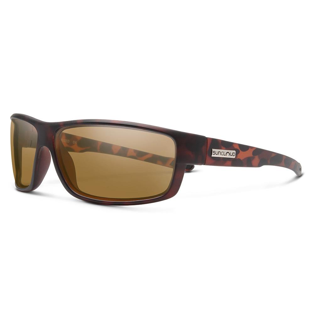 Suncloud Voucher Sunglasses Polarized in Matte Tortoise with Brown