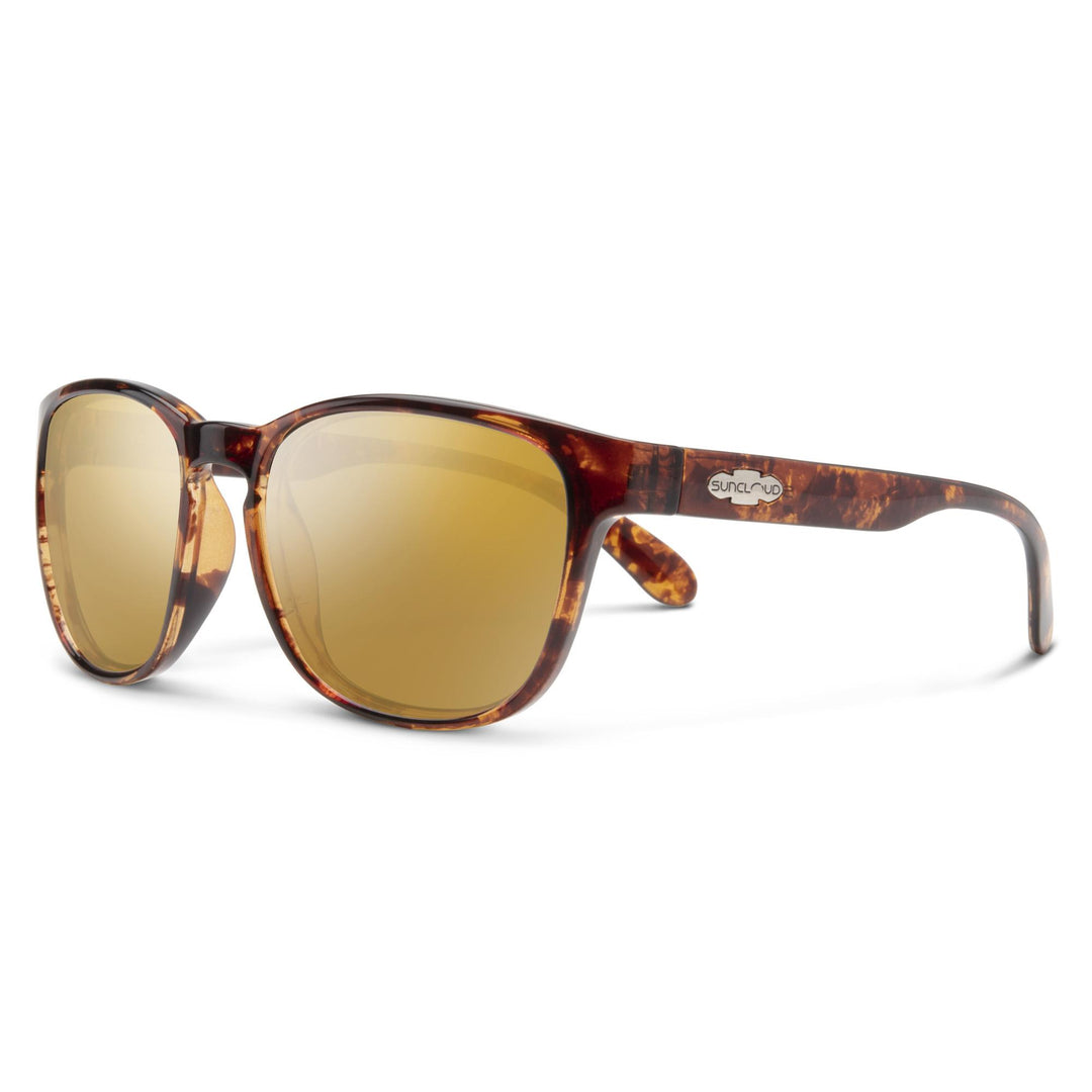 Suncloud Loveseat Sunglasses Polarized in Tortoise with Sienna Mirror