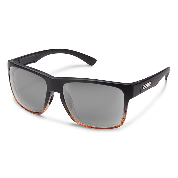 Suncloud Rambler Sunglasses Polarized in Black Tortoise Fade with Grey