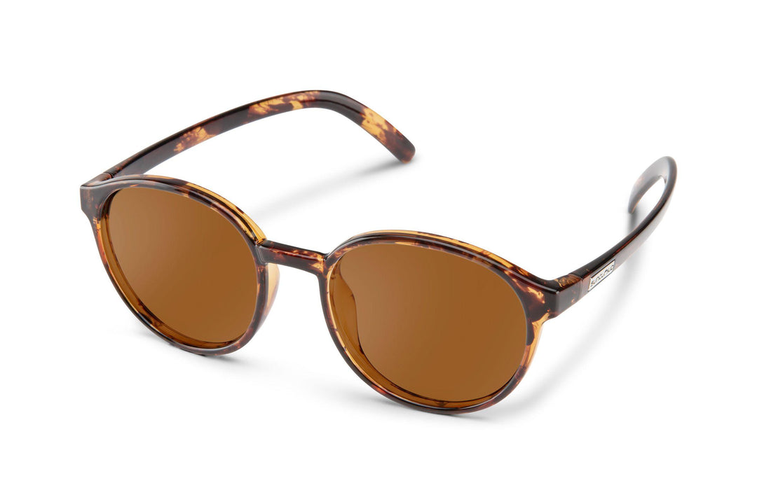 Suncloud Low Key Sunglasses Polarized in Tortoise with Brown