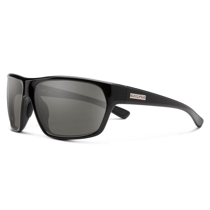 Suncloud Boone Sunglasses Polarized in Black with Grey