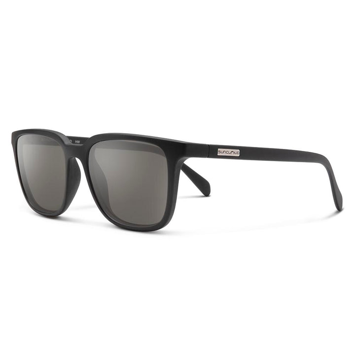 Suncloud Boundary Sunglasses Polarized in Matte Black with Grey