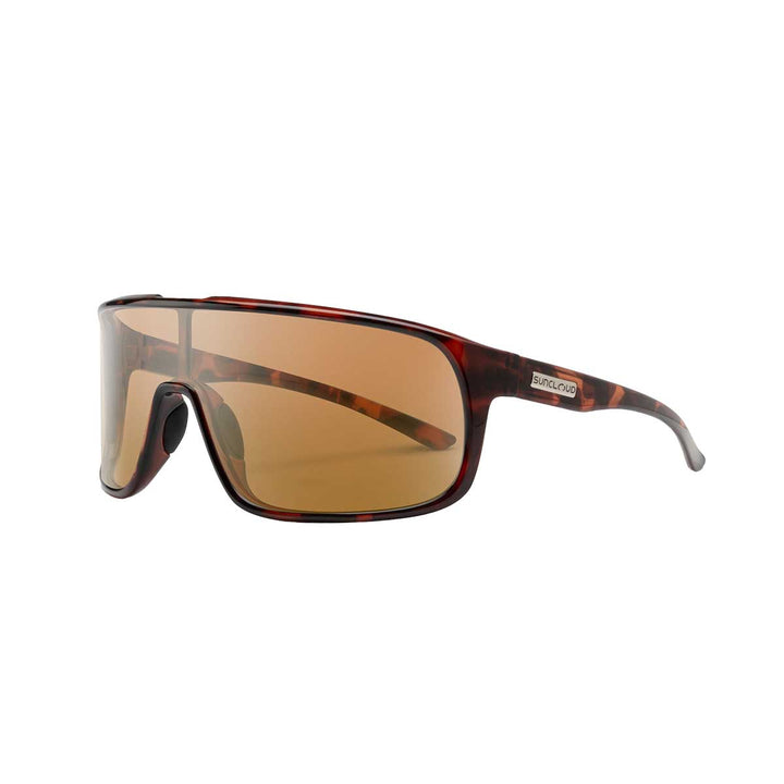 Suncloud Double Up Sunglasses Polarized in Tortoise with Brown