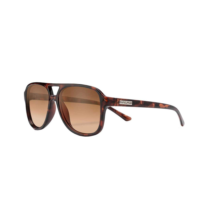 Suncloud Sandy Sunglasses in Tortoise with Brown Gradient