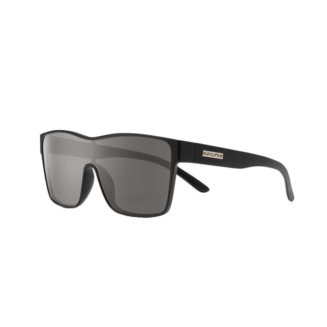 Suncloud Biff Sunglasses Polarized in Matte Black with Grey