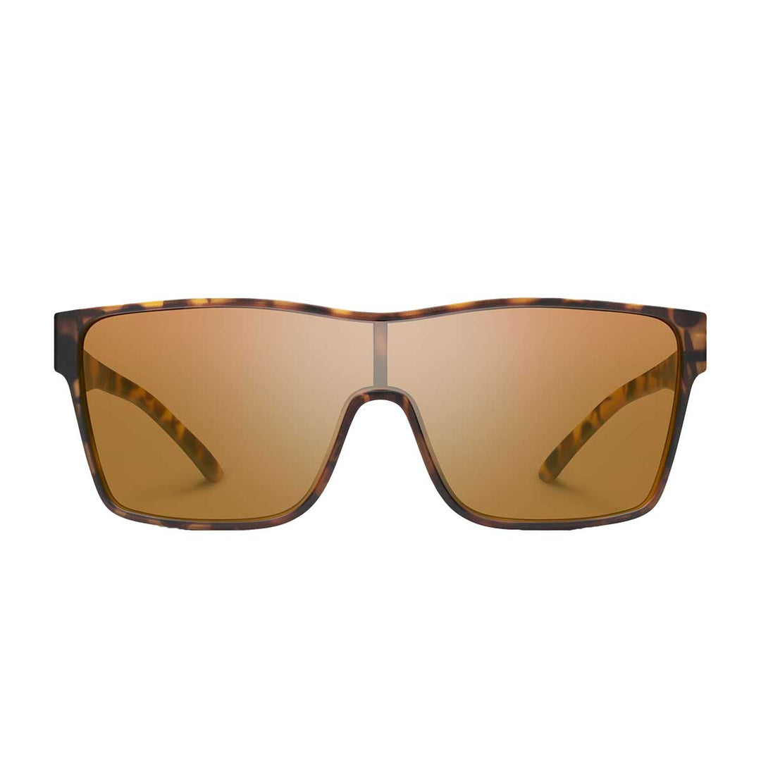 Suncloud Biff Sunglasses Polarized in Matte Tortoise with Brown