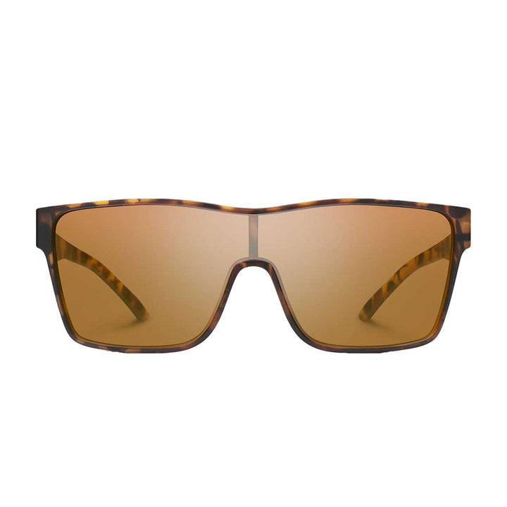 Suncloud Biff Sunglasses Polarized in Matte Tortoise with Brown