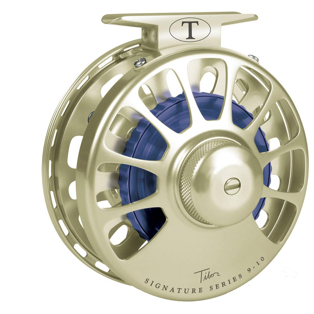 Tibor Signature Series Fly Reel in Gold and Royal Blue