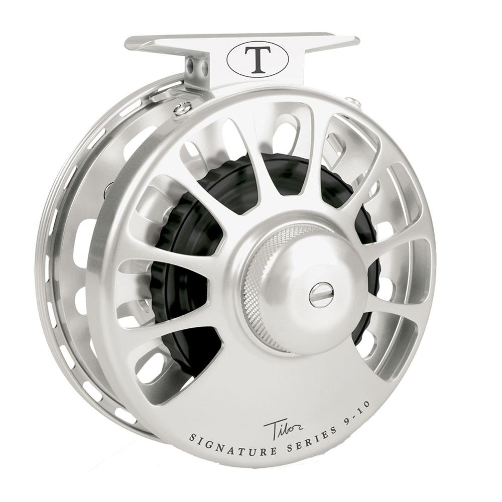Tibor Signature Series Fly Reel in Silver and Jet Black