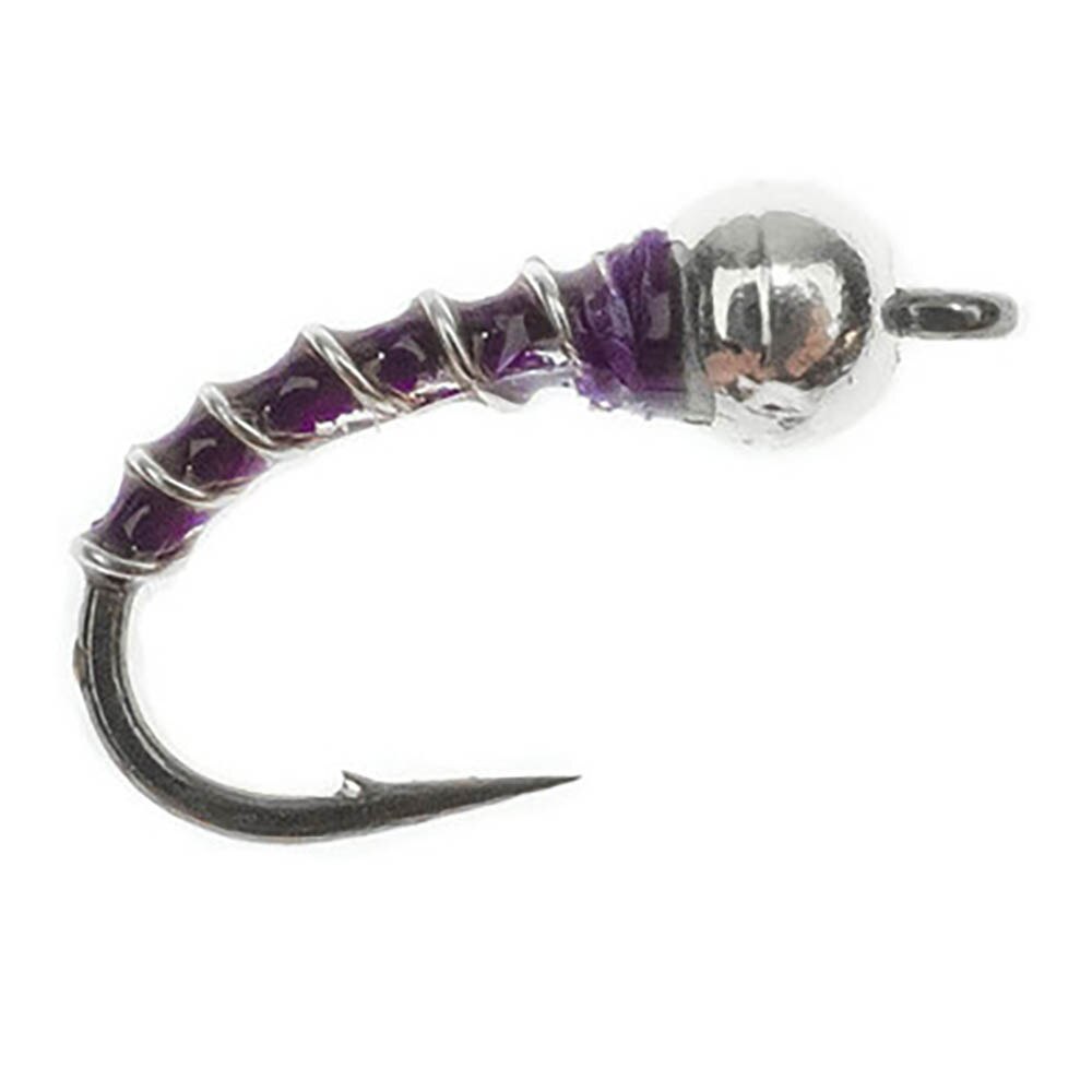 Umpqua Tungsten Zebra Midge Thin in Purple
